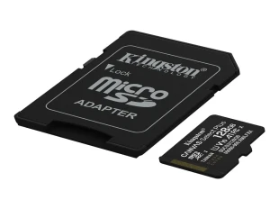 Memorije kartice KINGSTON SDCS3/128GB/microSDXC/128GB/Class10 U1/150MB/s + adapter